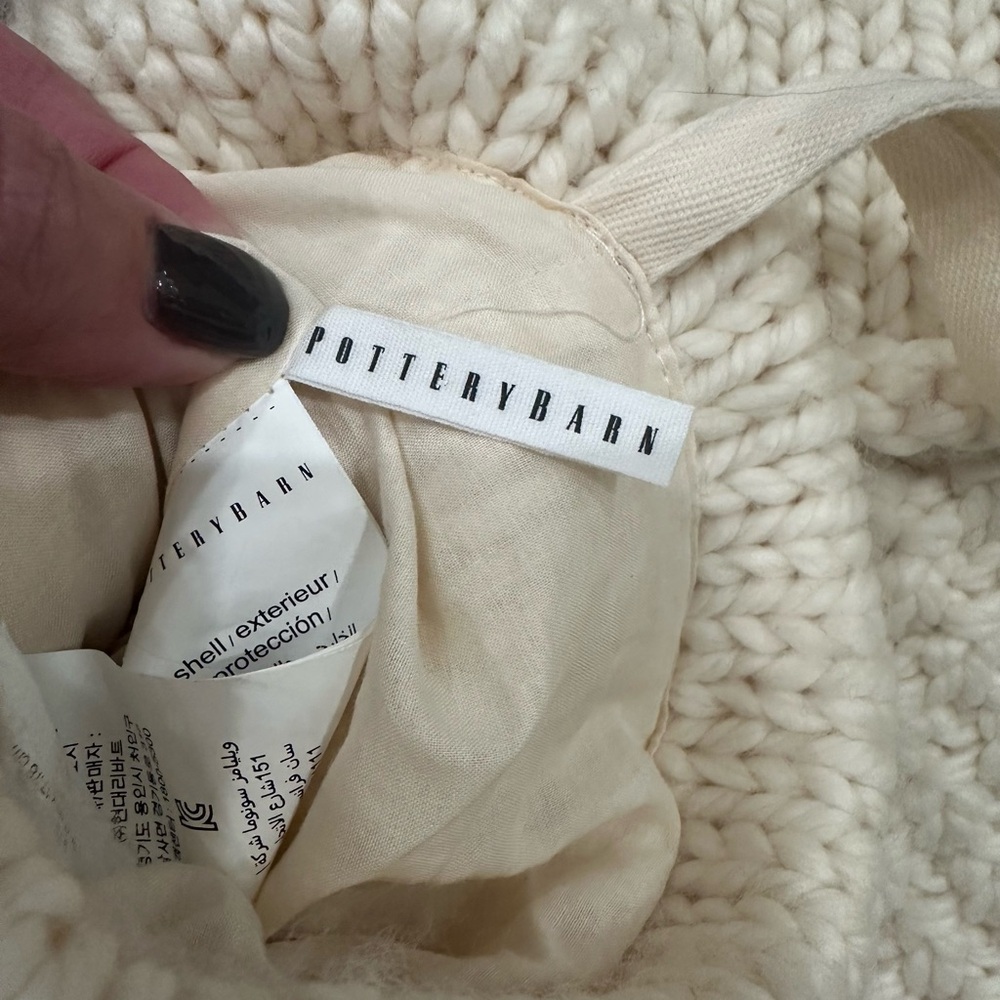 Pottery Barn Cream Knit Holiday Stockings -Set of 4 - Picture 6 of 6